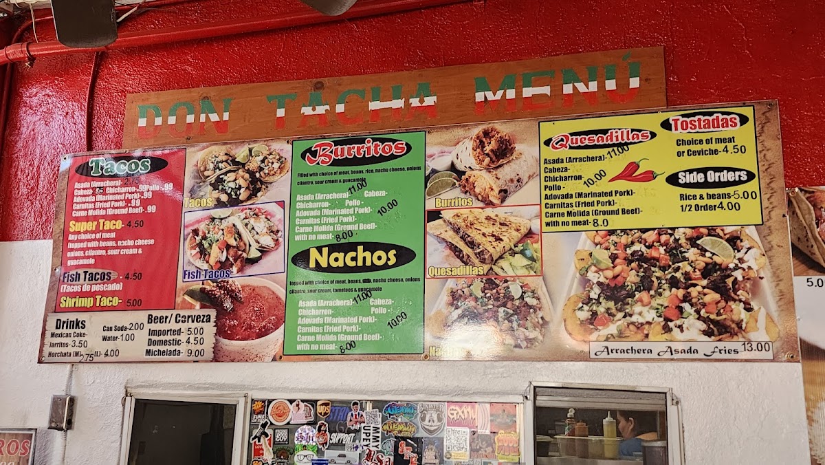 Don Tacha Taqueria Menu - Image 1